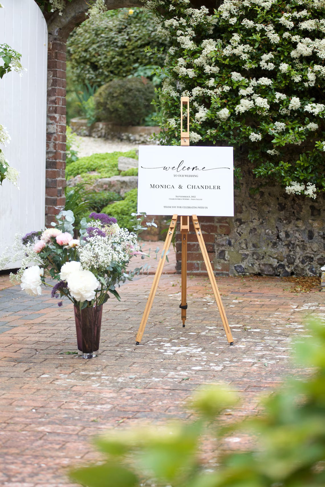 Classic Wedding Sign, Minimalist Wedding Sign, Custom Wedding Print, Welcome Wedding, Wedding Decoration