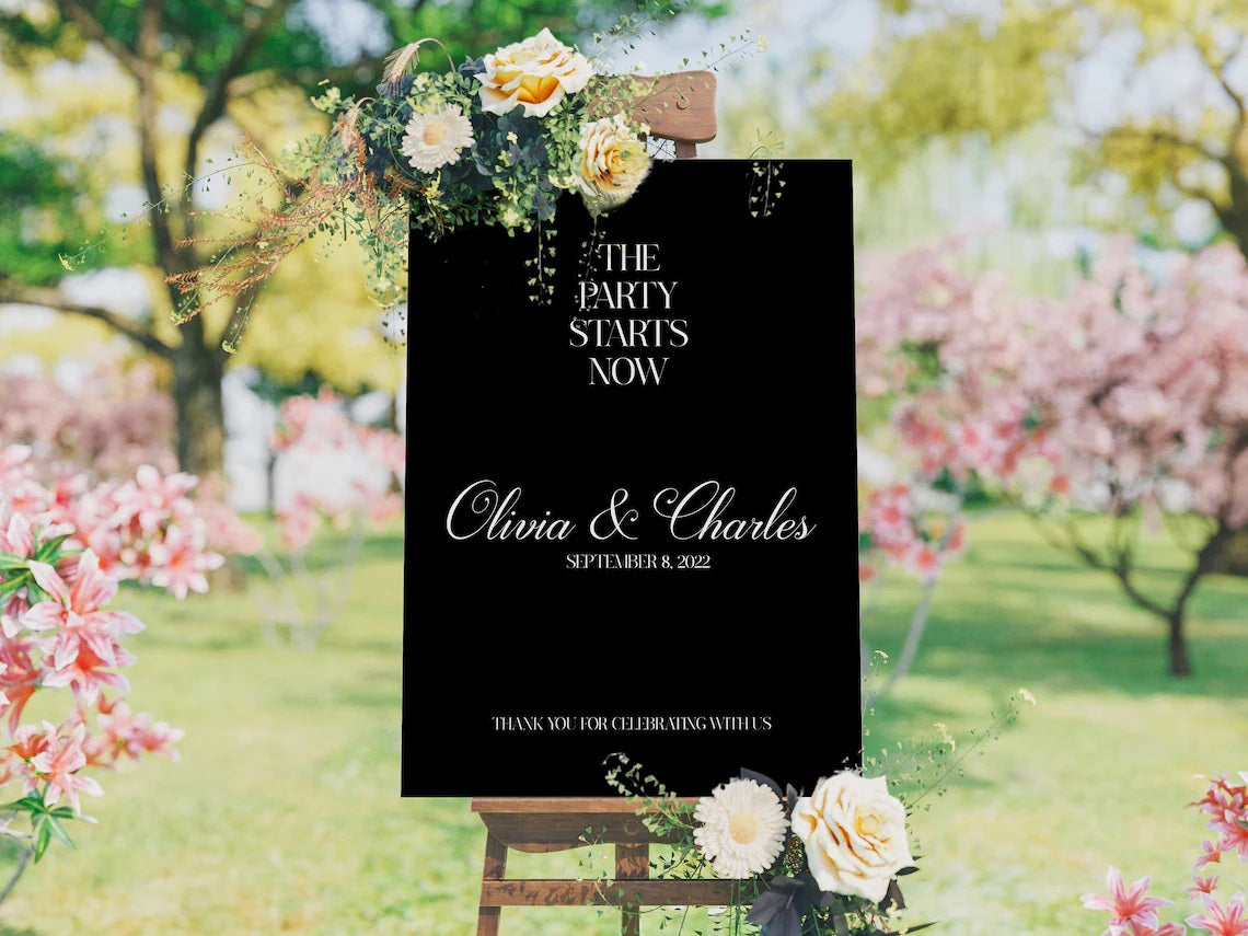 Minimalist Wedding Sign, Classic Wedding Sign, Custom Wedding Decor, Welcome Wedding Sign, Wedding Decoration, Personalized Wedding Signs
