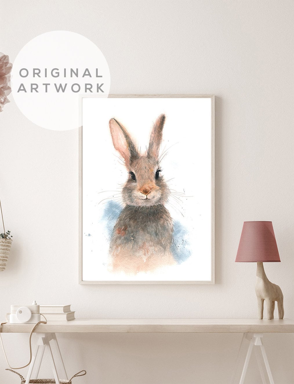 Baby Bunny Print, Rabbit Nursery Art, Nursery Animal Print, Cute Bunny Wall Decor, Nursery Wall Decor, Kids Bedroom Wall Art Boys Room Decor