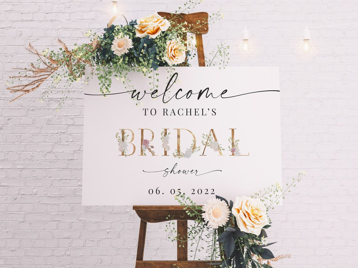 Bridal Shower Print, Shower Print, Bridal Shower Decor, Bridal Shower Welcome Print, Bridal Decoration