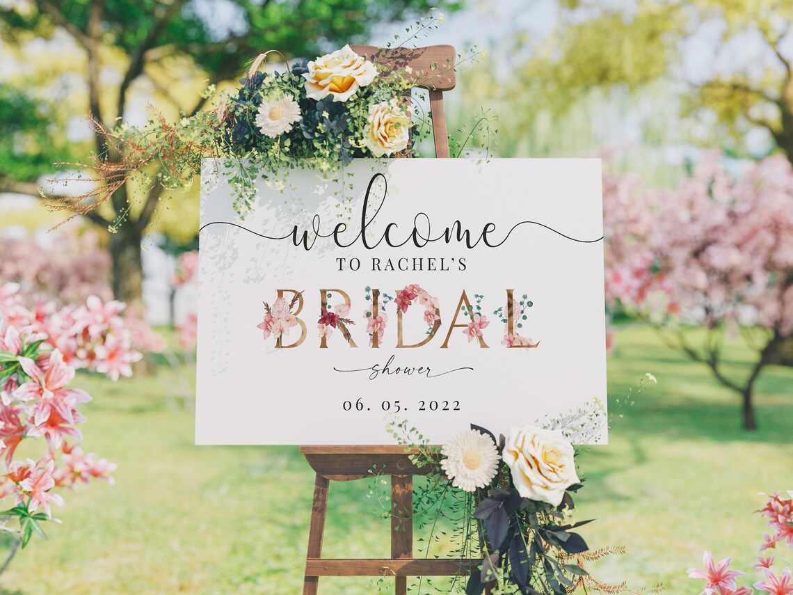 Bridal Shower Decor, Shower Print, Bridal Shower Print, Bridal Shower Welcome Print, Bridal Decoration, ***PRINT ONLY***