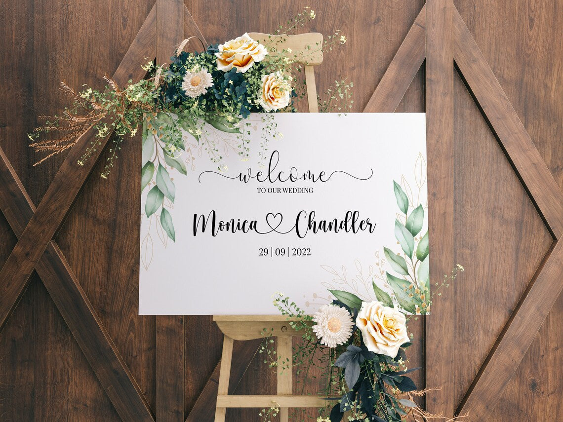 Custom Wedding Print, Wedding Decor, Welcome Wedding Print, Wedding Decoration, Personalized Wedding Print