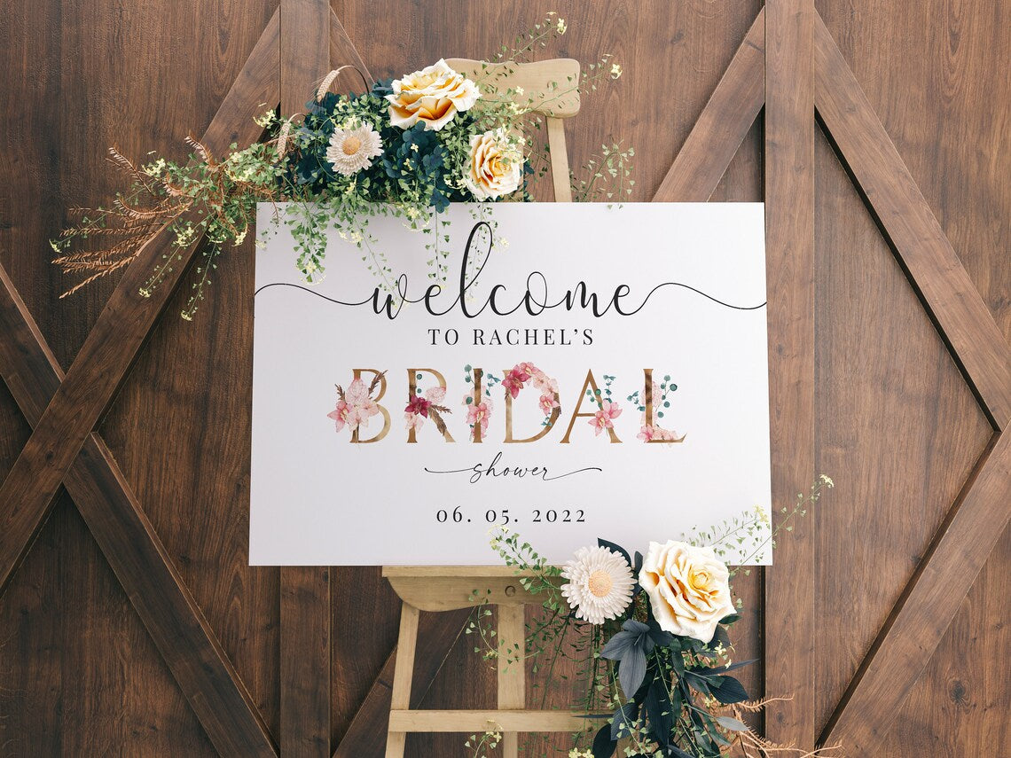 Bridal Shower Decor, Shower Print, Bridal Shower Print, Bridal Shower Welcome Print, Bridal Decoration, ***PRINT ONLY***