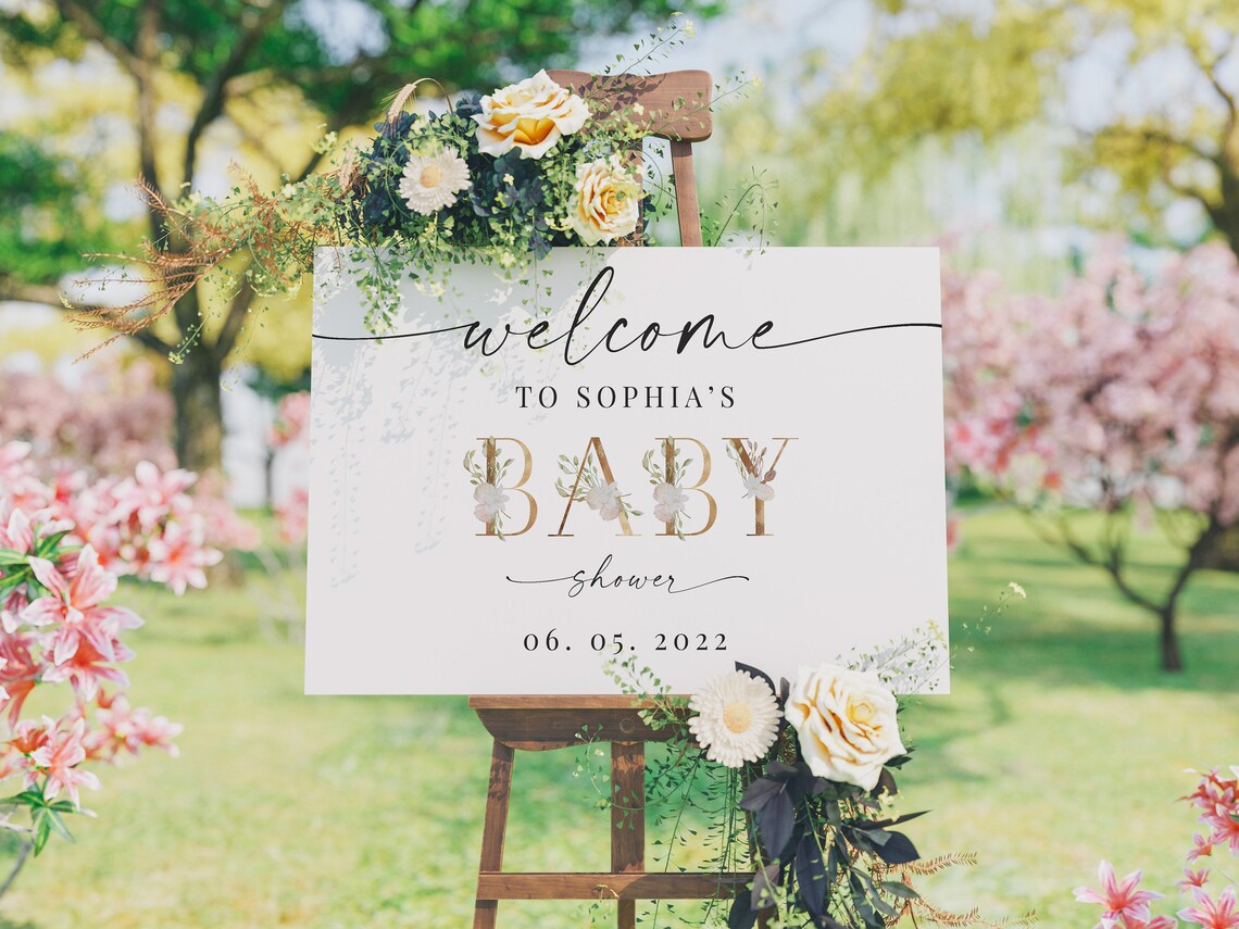 Baby Shower Print - Baby Shower - Welcome Baby Shower Decor - Custom Signage ***PRINT ONLY***