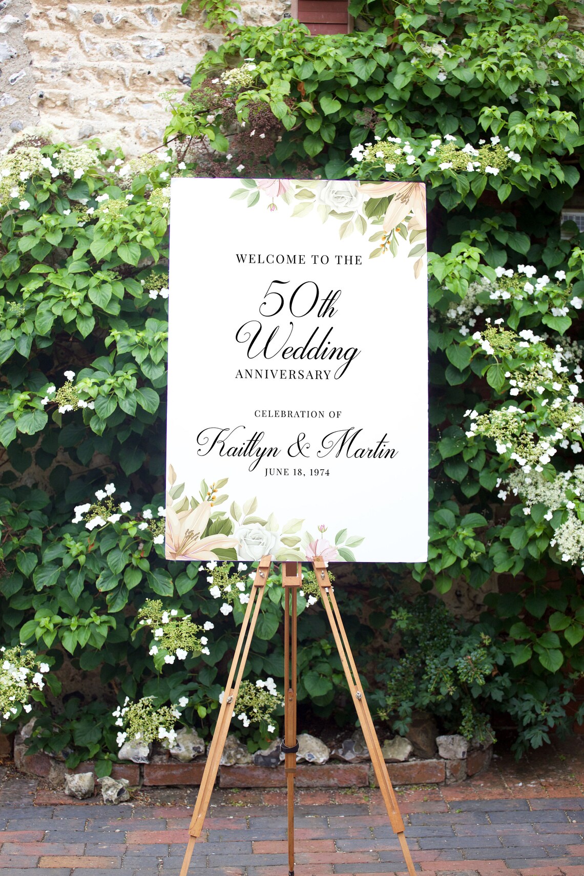 Happy Anniversary Sign Anniversary Party Sign Photo Sign for Anniversary Party