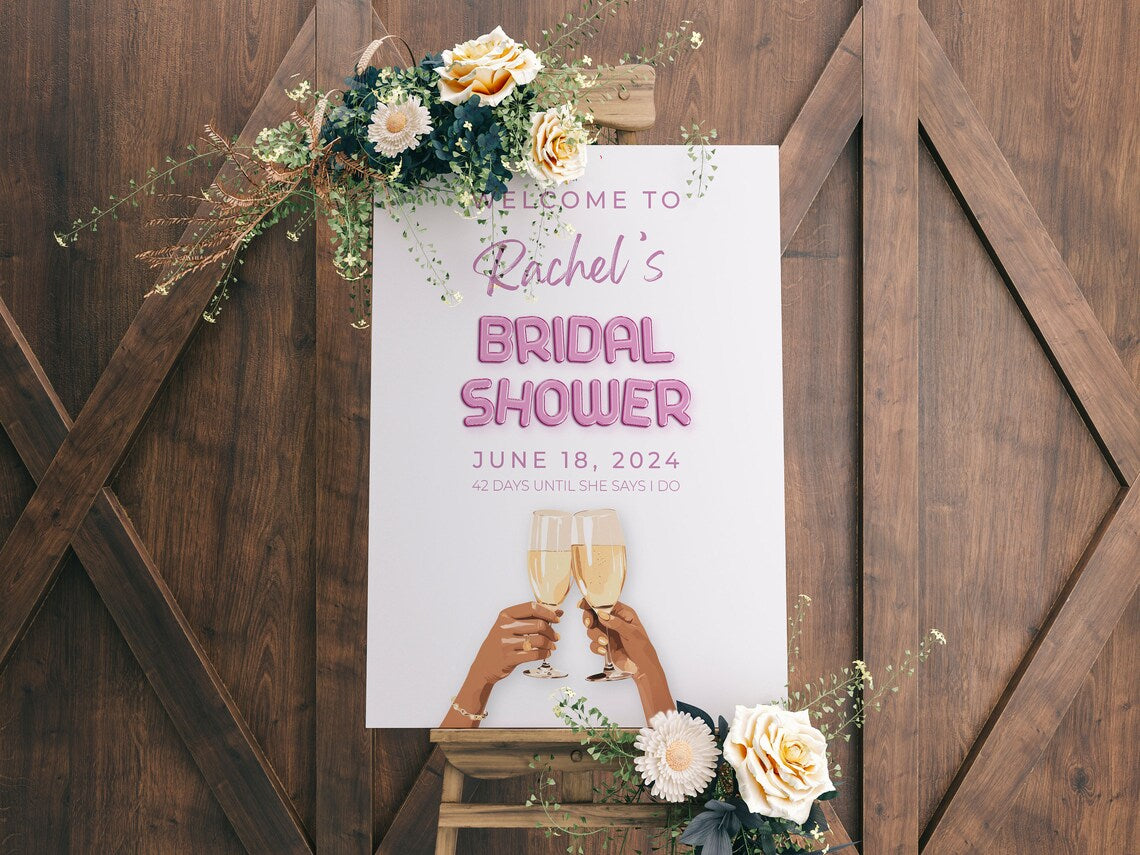 Bridal Shower Sign, Sign for Bridal Shower, Bridal Shower Print, Bridal Shower Decor