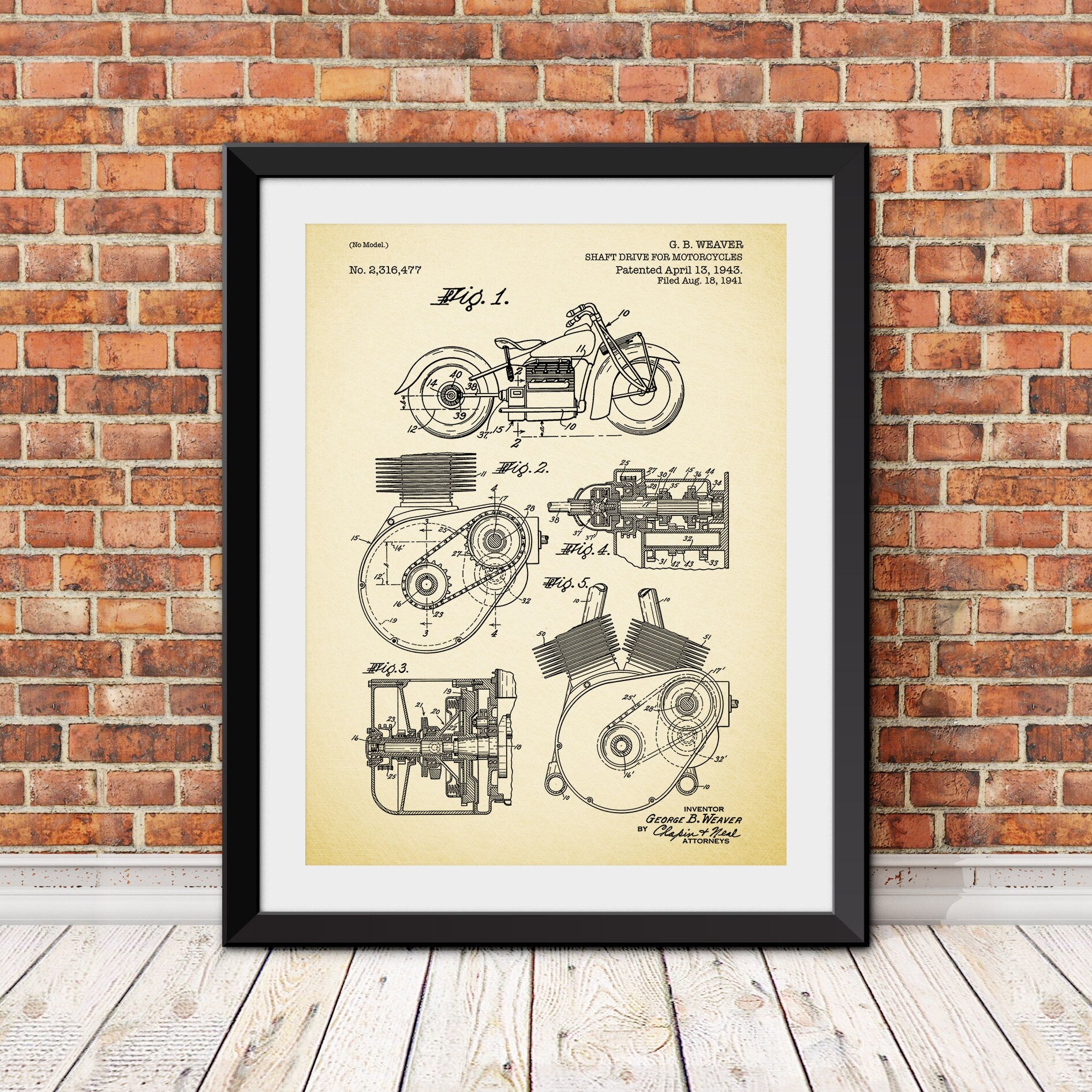 Indian Shaft Drive Patent, Motorcycle patent, Harley Print, Motorcycle Art, Harley Davidson Art, Vintage Harley Print, Motorcycle Print