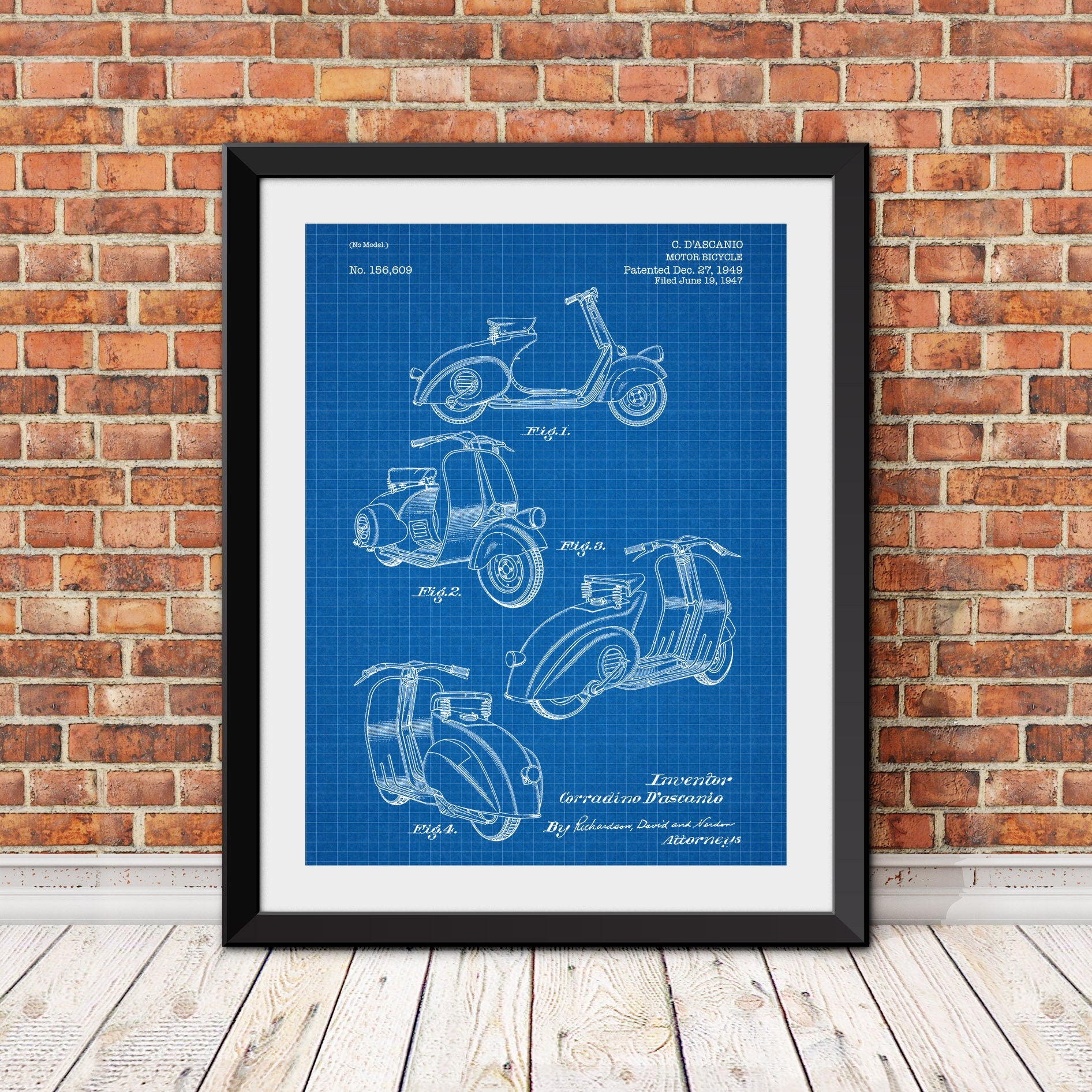 Vespa Motor Bike Patent, Motor Bike patent, Vespa Print, Vespa Art, Motor Bike Art, Vintage Vespa Print, Motor Bike Print