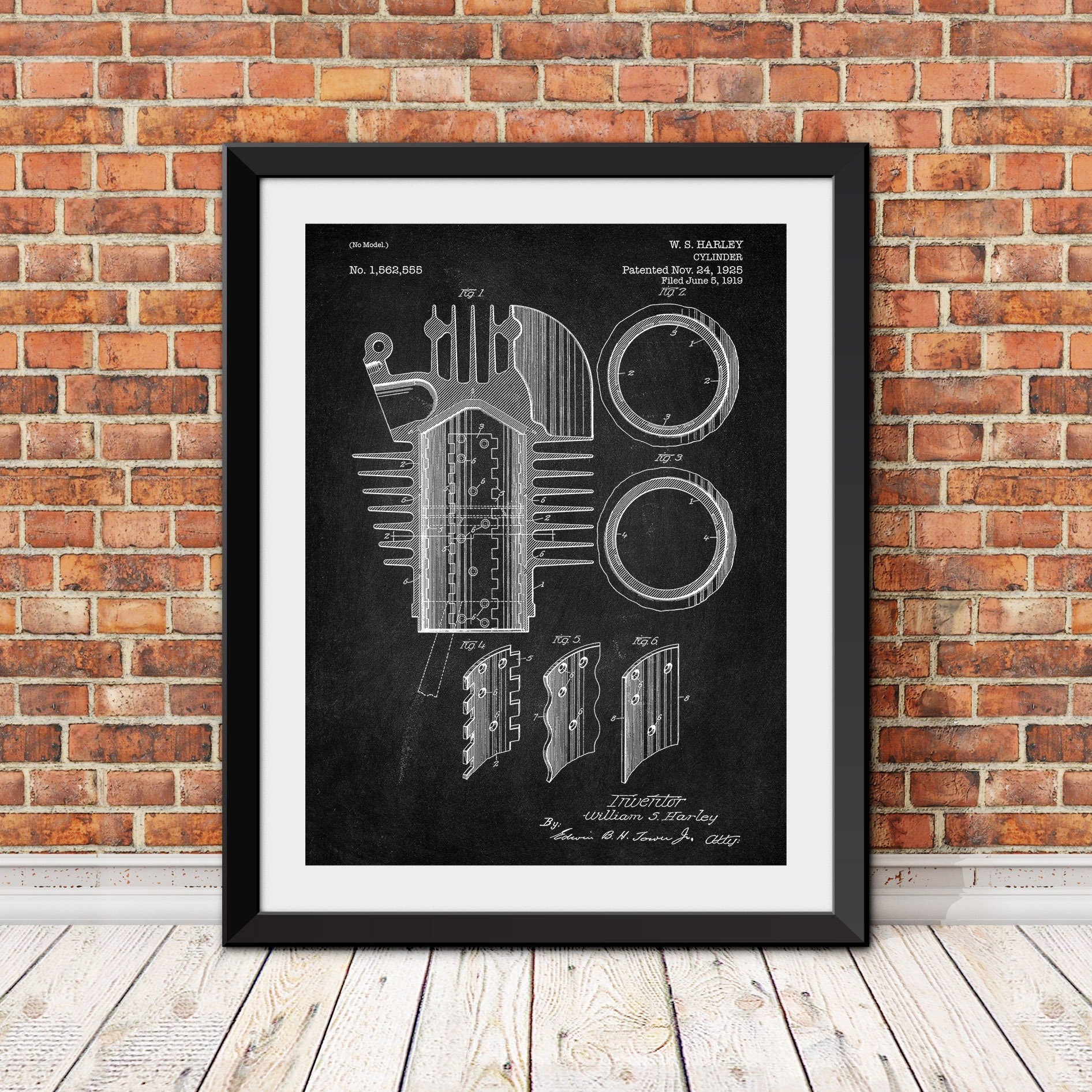 1901 Indian Motorcycle Prototype - Dark Blueprint Digital Art by Aged 1901 Indian Motorcycle Prototype - Dark Blueprint Digital Art by Aged