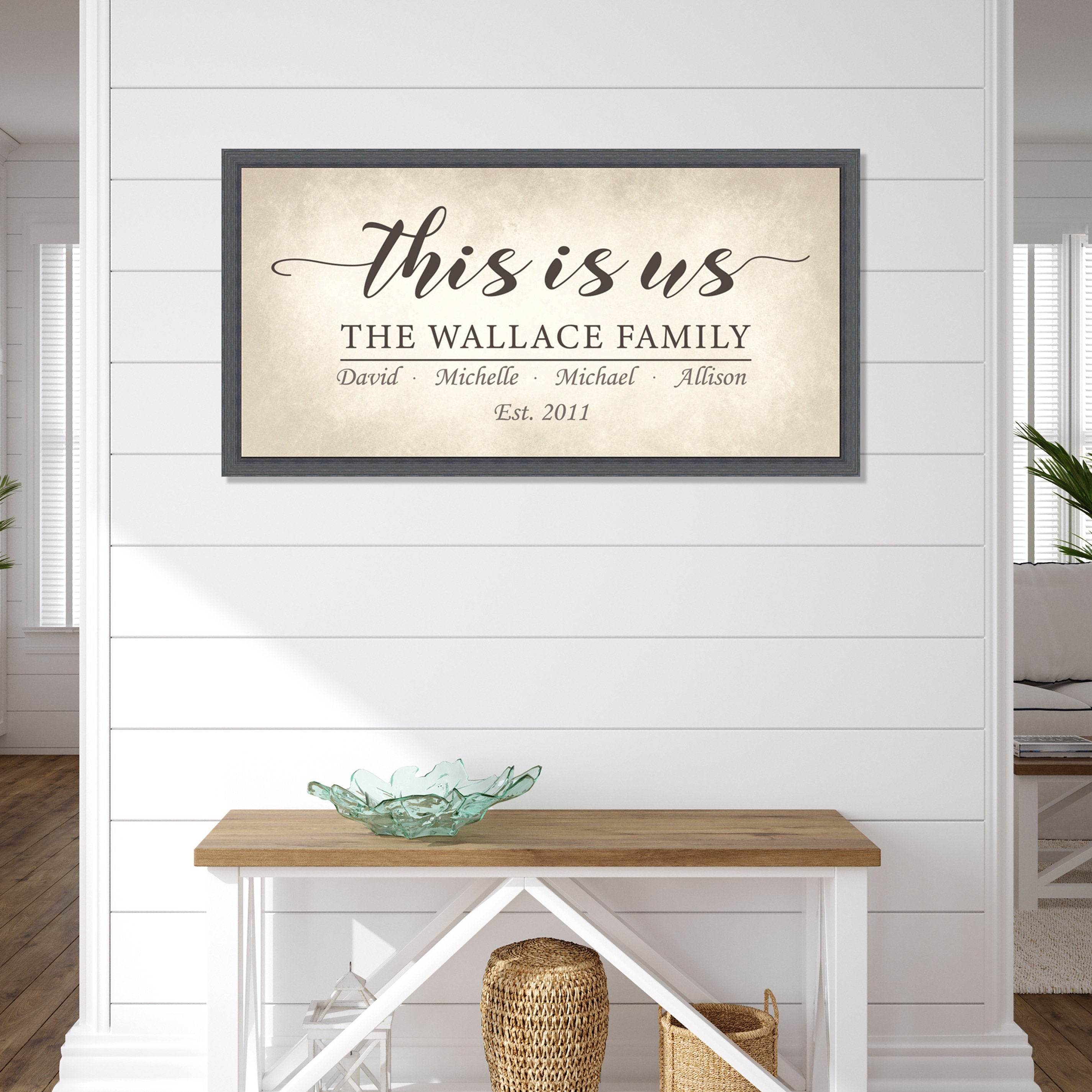 This is Us Sign | Family Sign | Family Name Sign |Personalized Sign |Custom Family Sign| Home Decor| Framed Signs|Bedroom Living Room Signs