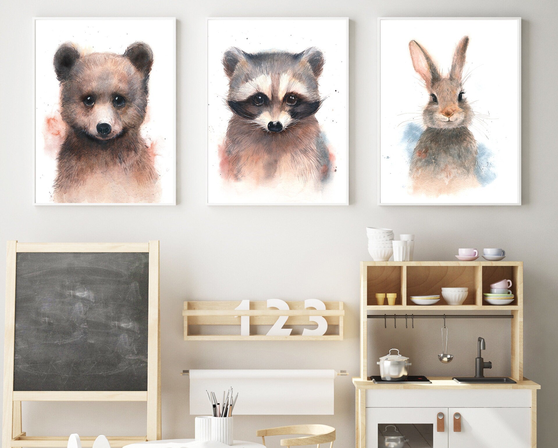 Fox Print, Baby Fox Print, Woodland Baby Animal Nursery Print, Nursery ...