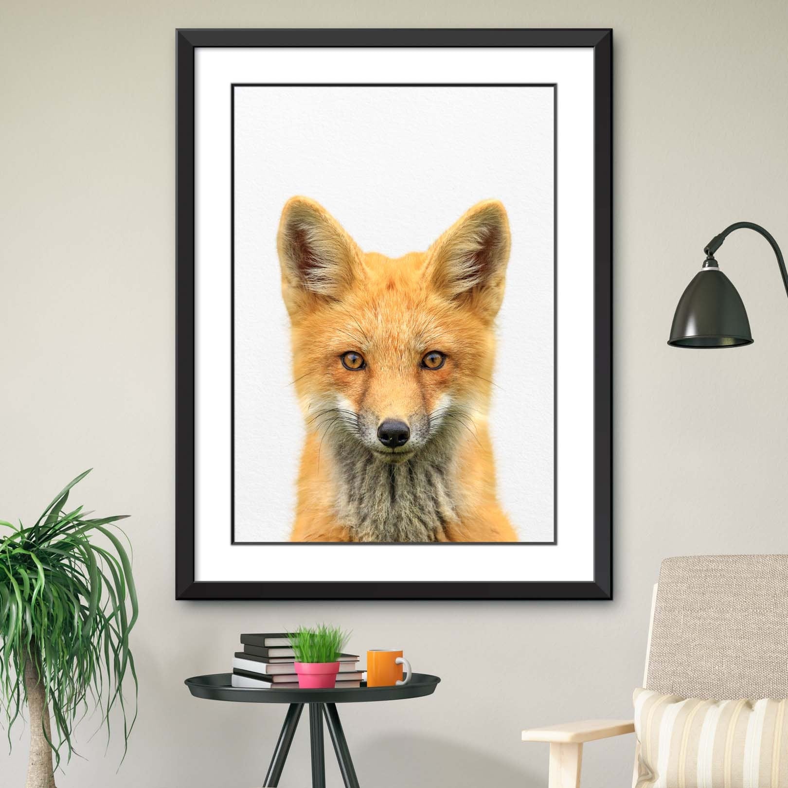 Fox Print, Fox Wall Art, Fox Decor, Living Room Art, Farmhouse Wall Decor, Farmhouse Art, Fox Wall Decor,