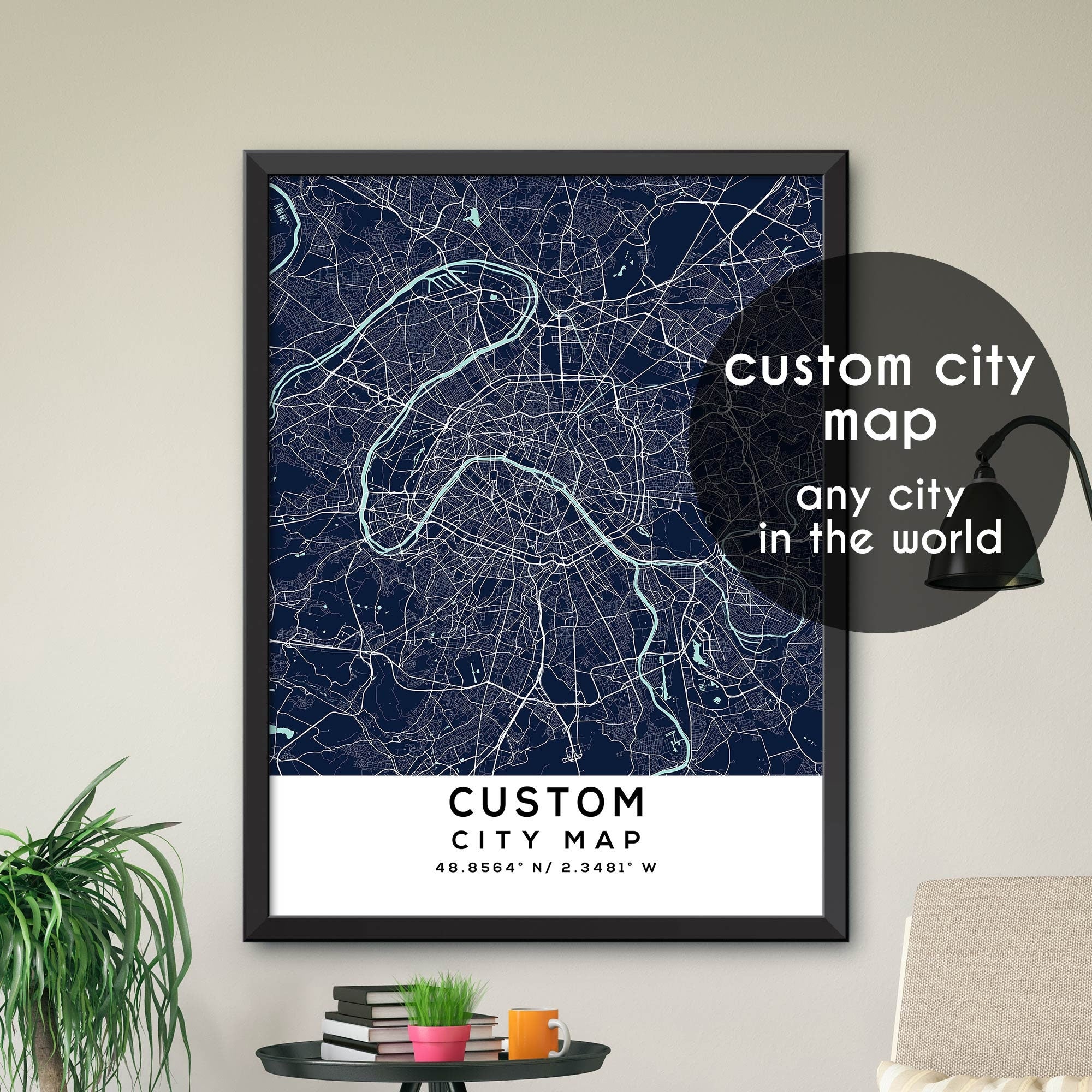 City Poster Custom, Wall Decor, Custom City Map, City Map Print