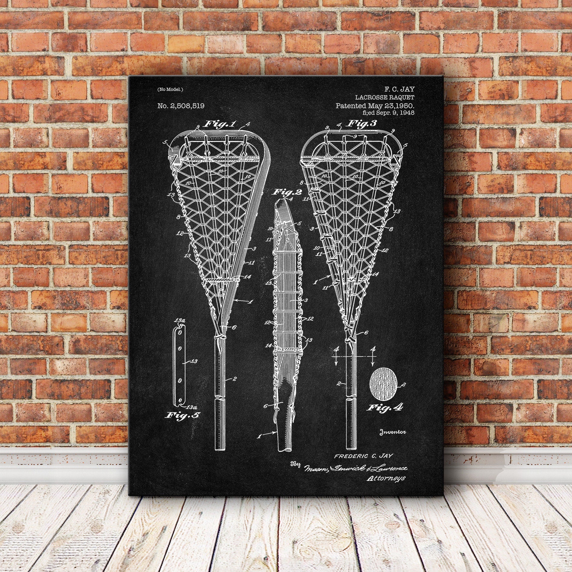 Sports Patent print, Lacrosse Raquet for Sports Patent print, Patent print, Patent print design, Vintage patent print, Sports Art