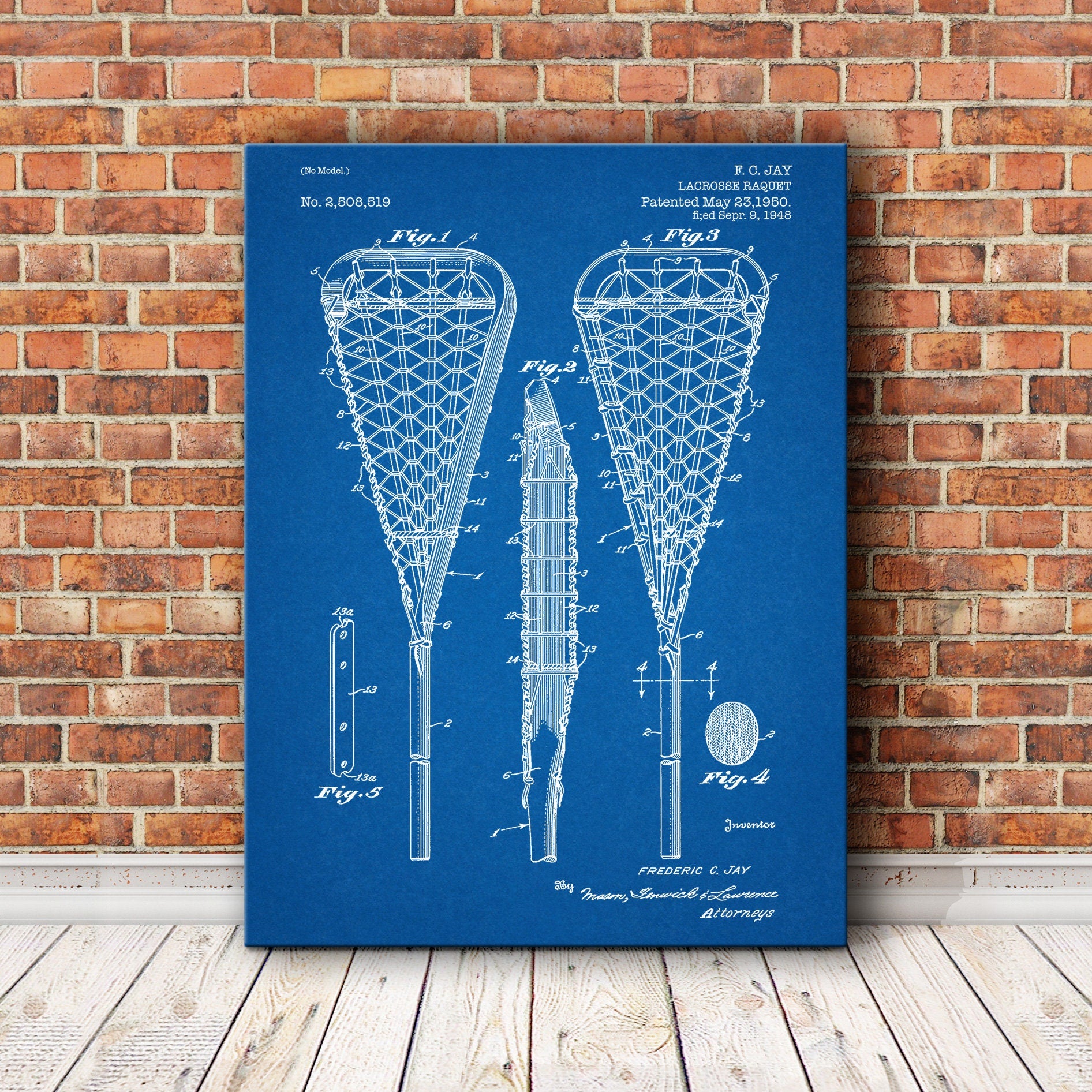 Sports Patent print, Lacrosse Raquet for Sports Patent print, Patent print, Patent print design, Vintage patent print, Sports Art