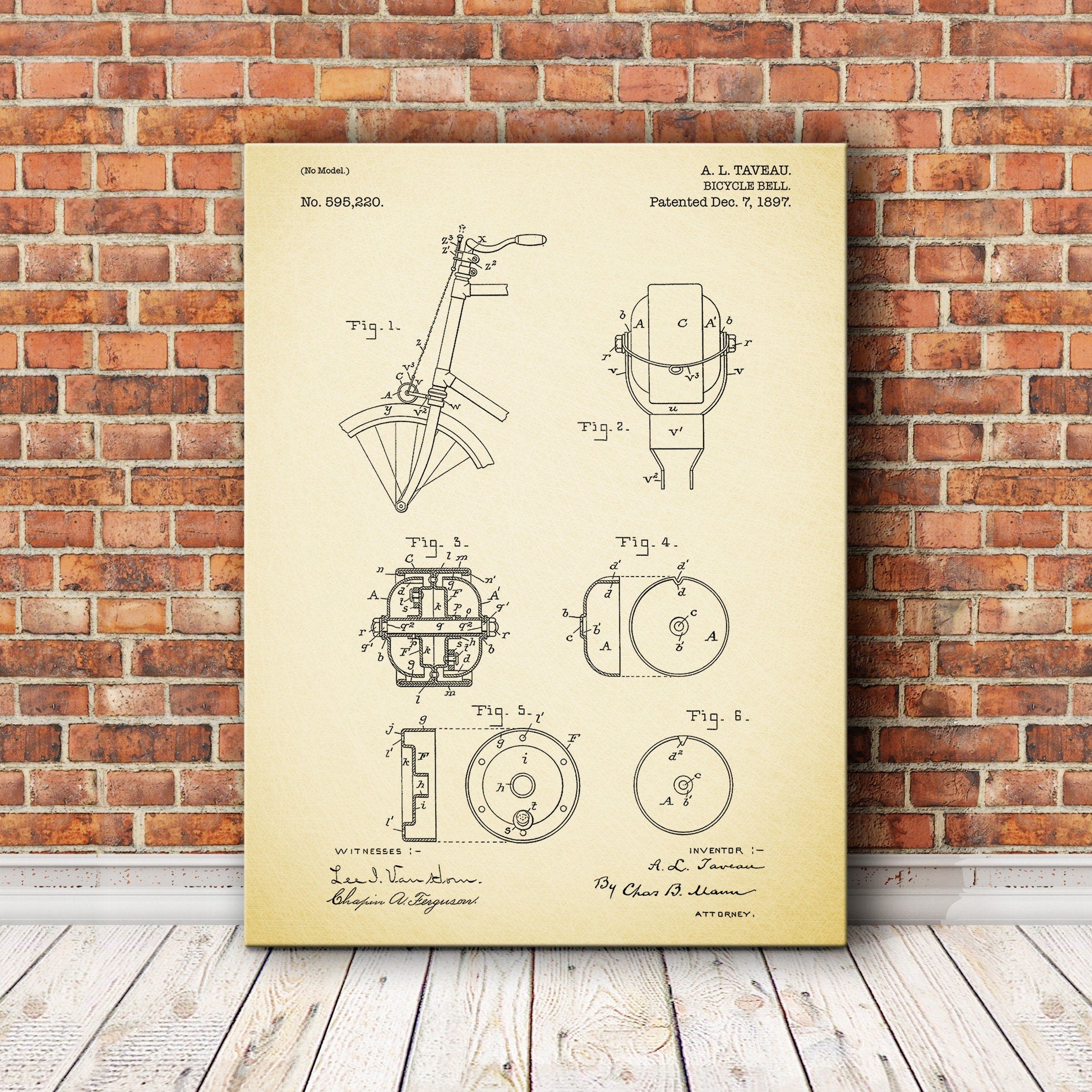 Sports Patent print, Bicycle Bell for Sports Patent print, Patent print, Patent print design, Vintage patent print, Sports Art