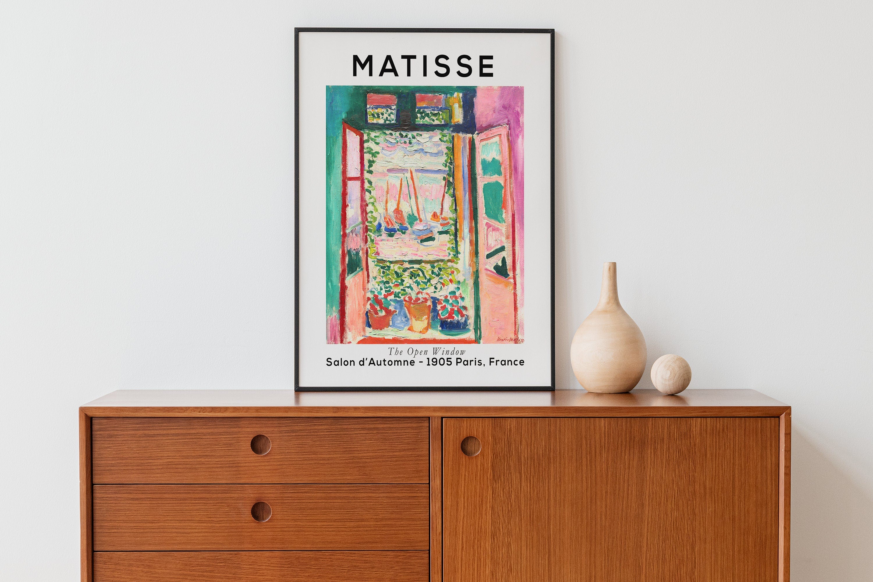 Henri Matisse Print, The Open Door, Still Life With Magnolia, Exhibition Poster, Floral Wall Art, Flower Print, Home Decor