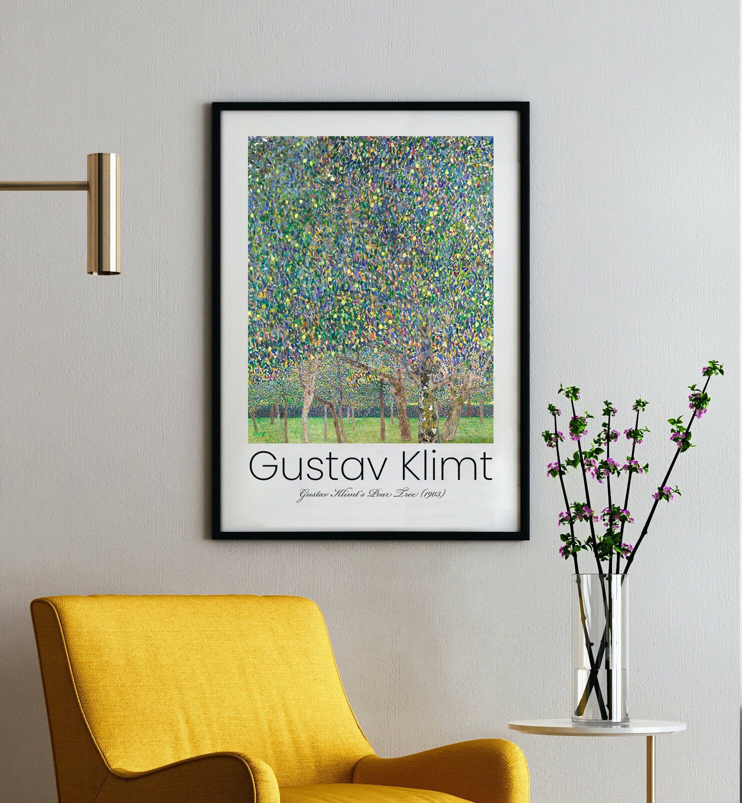 Gustav Klimt Print Set of 3 Exhibition Art, Exhibition Poster, Large Wall Decor