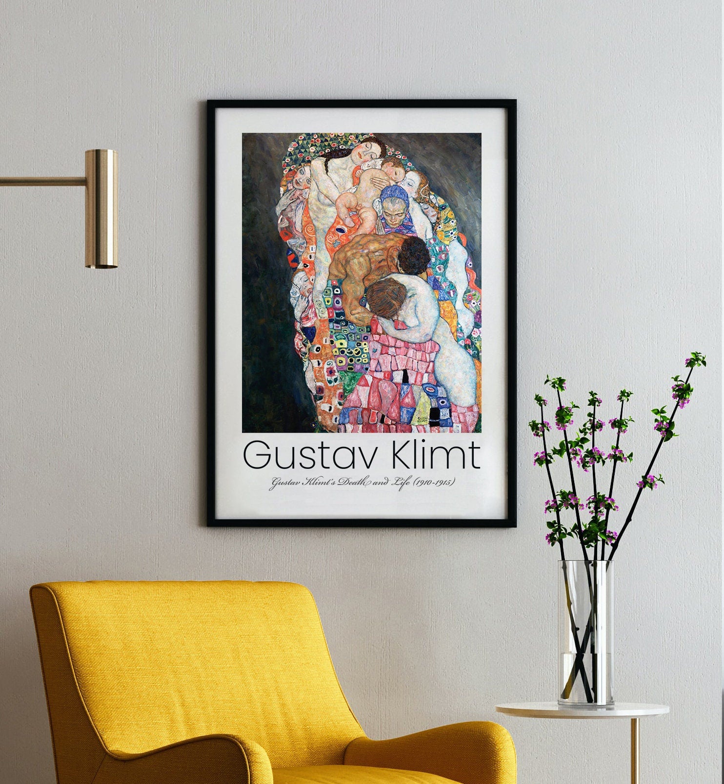 Gustav Klimt Print Set, Klimt Artwork, Set of 3 Exhibition Prints, Exhibition Poster, Large Wall Decor
