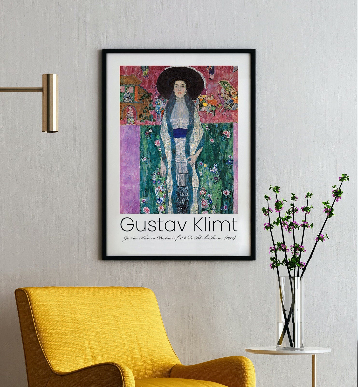 Gustav Klimt Print Set of 3 Exhibition Art, Exhibition Poster, Large Wall Decor