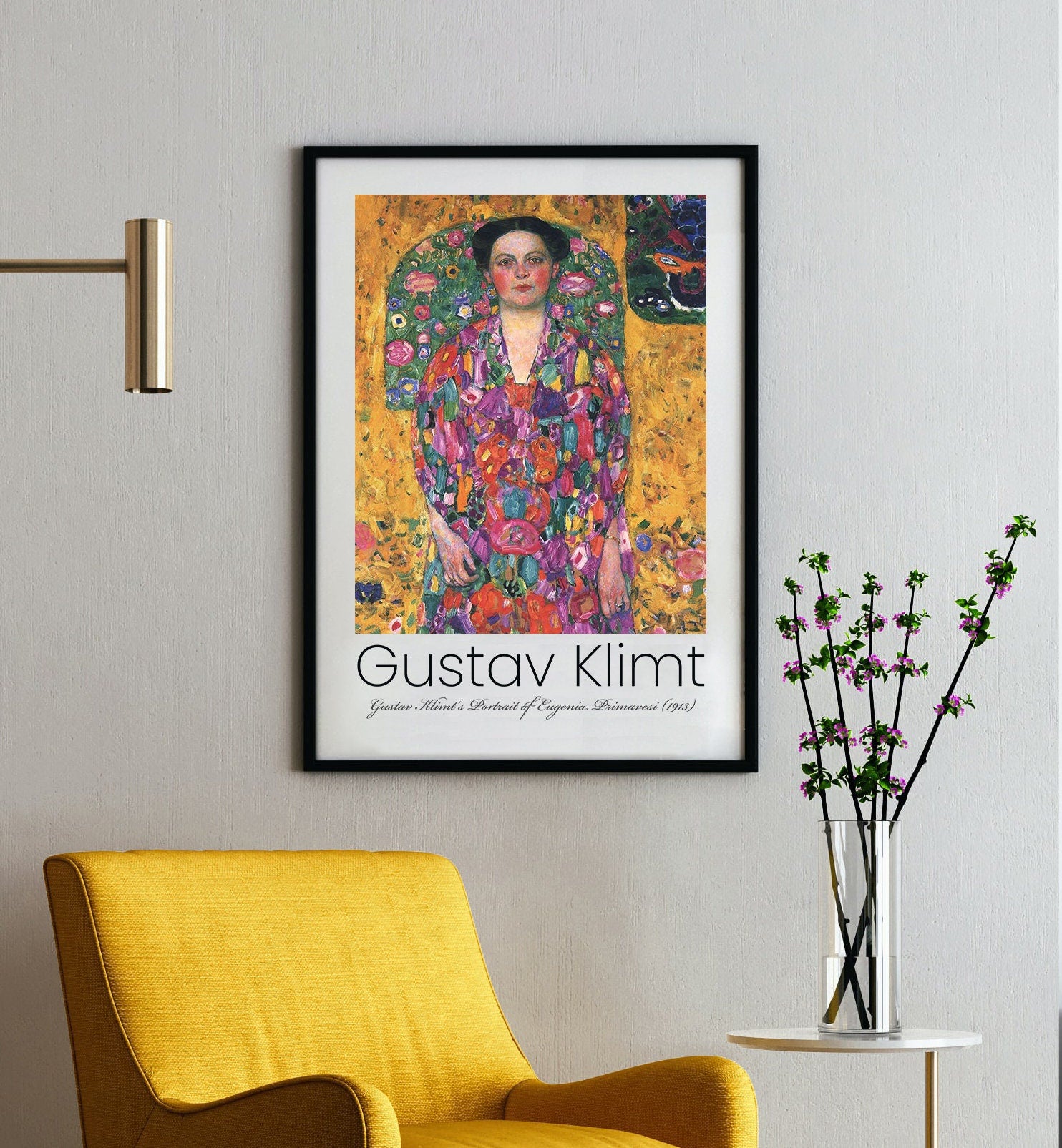 Gustav Klimt Print Set of 3 Exhibition Art, Exhibition Poster, Large Wall Decor